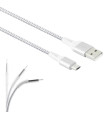 LAMTECH MICRO USB HIGH QUALITY UNBREAKABLE CABLE SILVER 2M