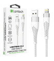 LAMTECH LIGHTNING TO USB HIGH QUALITY UNBREAKABLE CABLE SILVER 2M