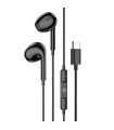 LAMTECH TYPE-C MOBILE EARPHONES WITH MICROPHONE BLACK