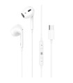 LAMTECH TYPE-C MOBILE EARPHONES WITH MICROPHONE WHITE