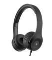 LAMTECH EXTRA BASS STEREO HEADPHONES WITH MIC BLACK