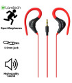 LAMTECH SPORT MOBILE EARPHONES WITH MIC RED