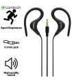 LAMTECH SPORT MOBILE EARPHONES WITH MIC BLACK