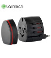 LAMTECH UNIVERSAL TRAVEL POWER ADAPTER BLACK