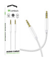 LAMTECH AUDIOCABLE BRAIDED 1m 3.5mm to 3.5mm WHITE