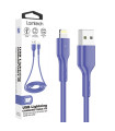 LAMTECH CHARGING & DATACABLE LIGHTNING 1m BLUE