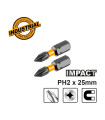 Κατσαβιδόμυτες Impact PH2x25mm 2 τεμ.